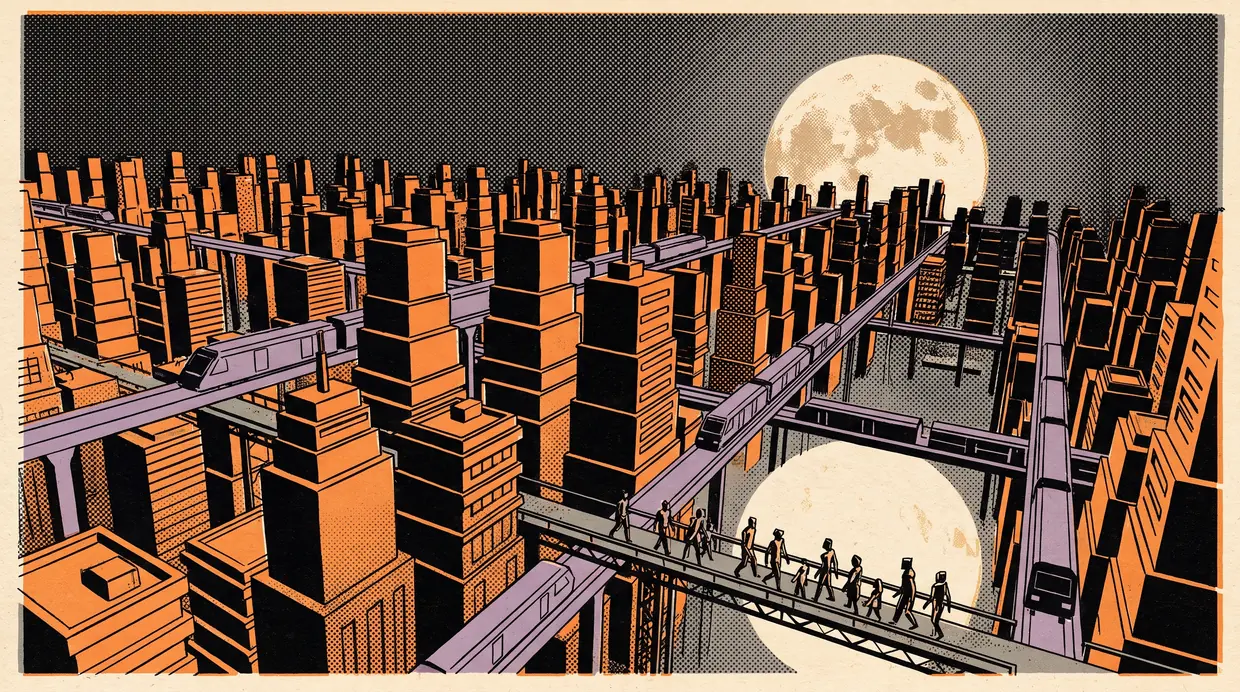 City of Boops — a dense animated metropolis
