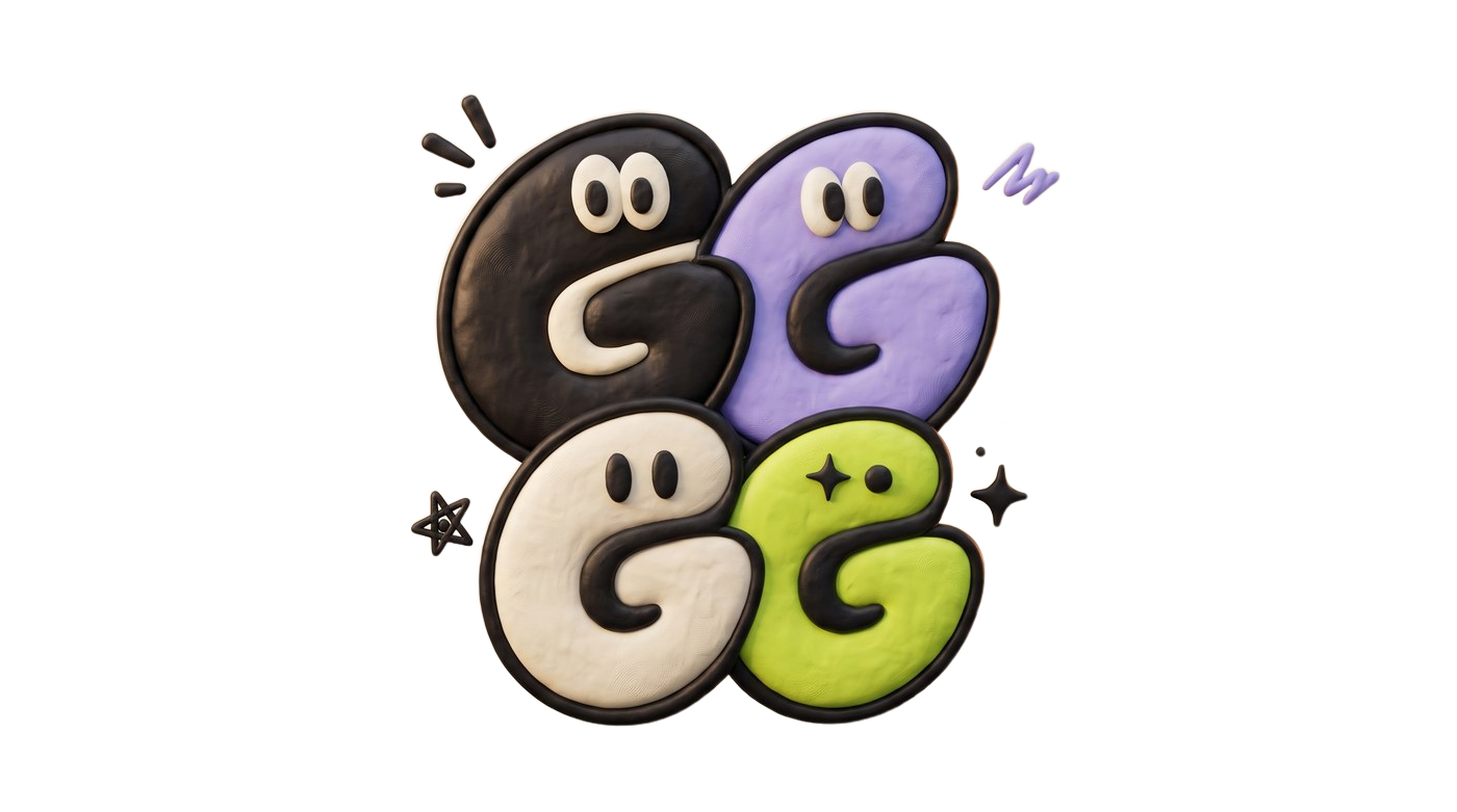 GGGG 3D letter characters